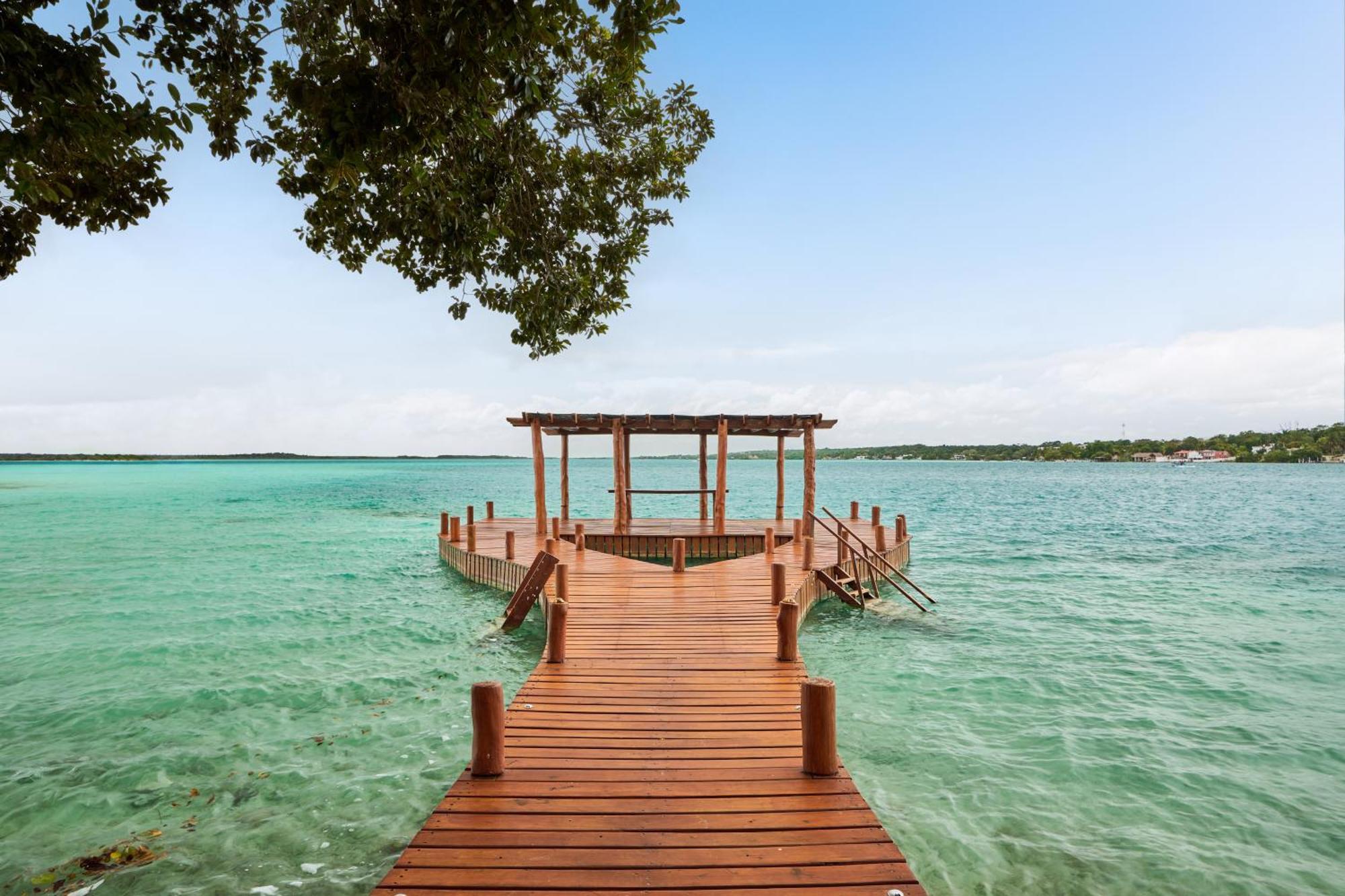 Cristalino Lagoon Front Hotel, Restaurant & Spa Bacalar Exterior foto