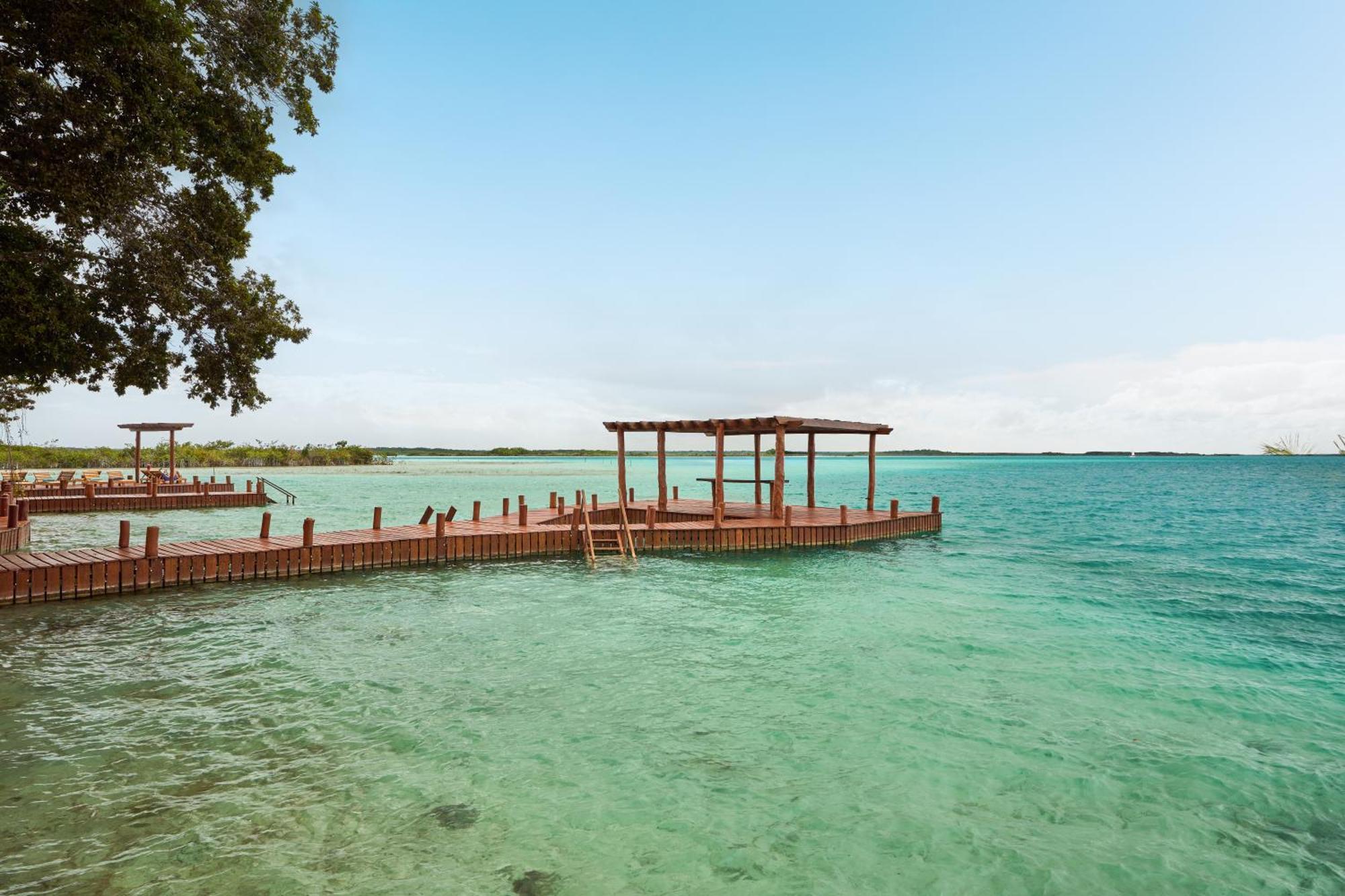 Cristalino Lagoon Front Hotel, Restaurant & Spa Bacalar Exterior foto