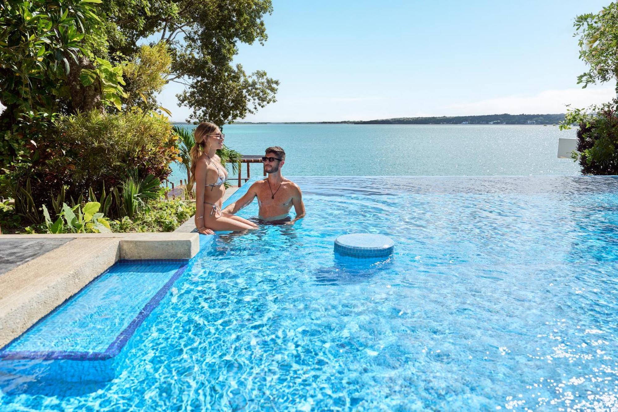 Cristalino Lagoon Front Hotel, Restaurant & Spa Bacalar Exterior foto
