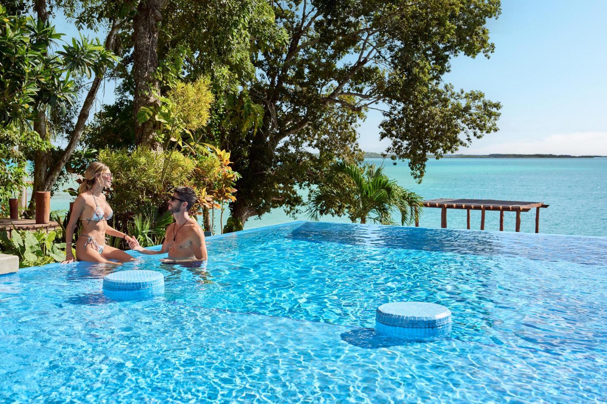 Cristalino Lagoon Front Hotel, Restaurant & Spa Bacalar Exterior foto